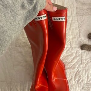 Orange Hunter Boots
